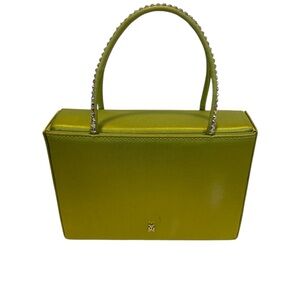 Amina Muaddi Green Super Amini Gilda Bag